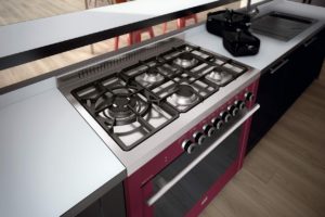 PIANO DE CUISSON CUISINIERE GAZINIERE 5 FEUX GAZ GLEM GAS